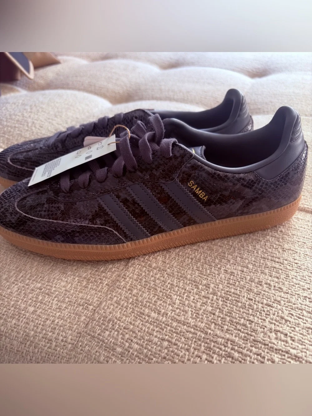 NWT Unisex Adidas Originals Black/Grey Faux Snakeskin Sz. 42 $135 Retail/SoldOut